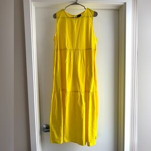 XL Who What Wear Yellow tiered Dress Womens